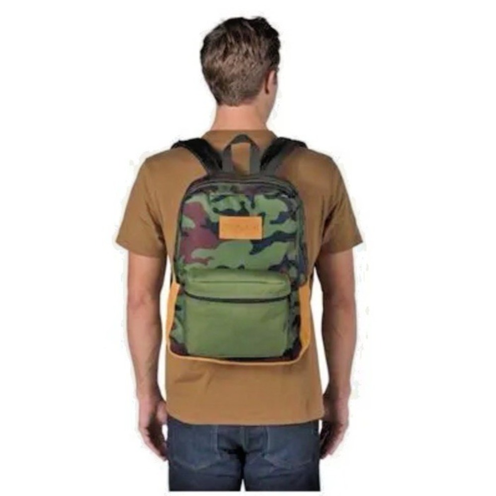 Jansport Super Suede New Olive Camo Sherpa Backpack 1525 Online Exclusive Travel